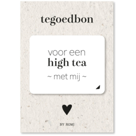 Tegoedbon | Voor een high tea