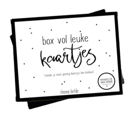 Box vol kaarten | thema liefde
