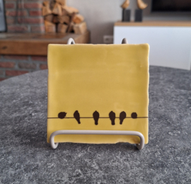 Tegeltje 10x10 | Vogeltjes - diverse kleuren