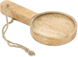 Houten lepel schaaltje/plankje