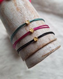 Armband | Bloem Zwart