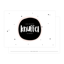 Kaart | Knuffel op papier