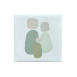 tegeltje 10 x 10 | family of three