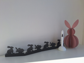 Metalen paas silhouet