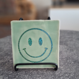 Tegeltje 10x10 | Smiley - diverse kleuren