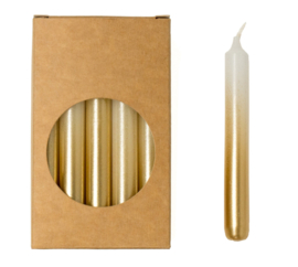 Mini kaars  1,2x10cm | wit goud