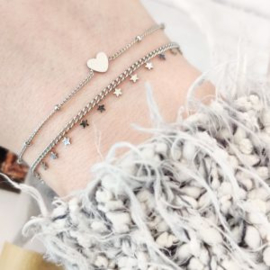 Armband gesloten hart | goud | kind