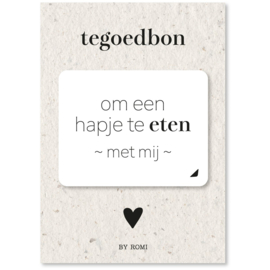 Tegoedbon | Om een hapje te eten