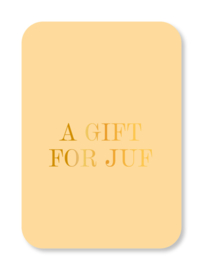 Minikaart | gift juf