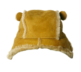 Kindermutsje van Beige Suede