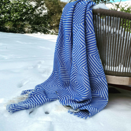 Plaid Oslo Wol - Cobalt Blue - 120x150cm