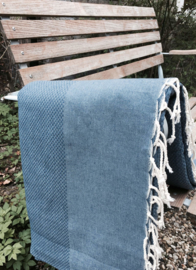 Plaid Wafel - Jeans Blauw - 190x300cm 