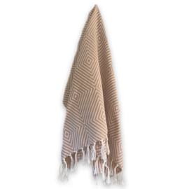 Plaid Oslo Wol - Cinnamon Beige - 120x150cm