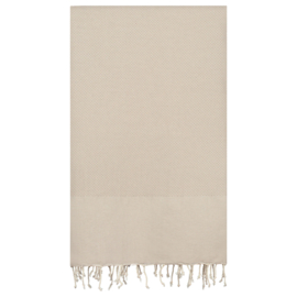 Plaid Grand foulard Wafel - Zand - 190x300cm