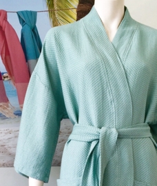 Bathrobe Kimono Honeycomb - Mint