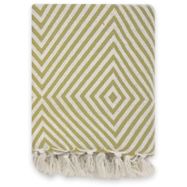 Plaid Oslo Wol - Lime - 120x150cm