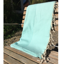 Plaid Grand foulard Wafel - Mint groen - 190x300cm