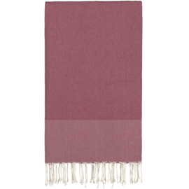 Grand foulard Wafel - Donkerrood - 190x300cm