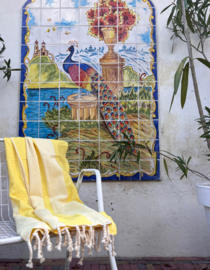 Hamamdoek Amalfi - Geel - 100x200cm