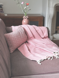 Plaid Grand foulard - Poederroze  - 190x300cm