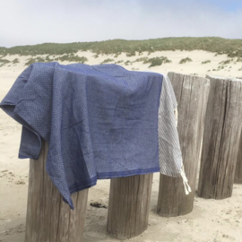 Hammam towel - Blue with stripes - 100x200cm