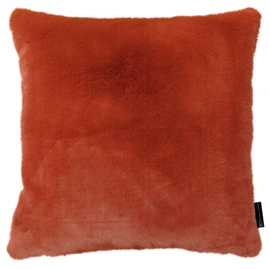 Sierkussen fake mink bont coral 55x55 cm