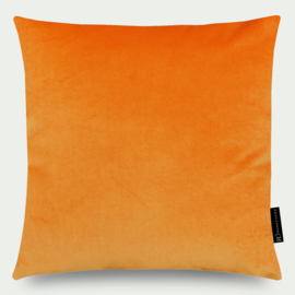 Kussen velours "oranje" fluweel, 45x45cm