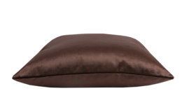 Sierkussen Satijn Velours "Chocolat Brown 8565"  45x45 cm