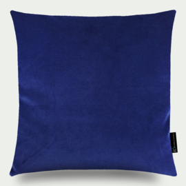 Sierkussen Velours diep blauw 45x45 cm