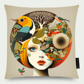 Kussen Nature Girl 50x50 cm