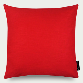 Kussen linnen, rood, natuurlijk materiaal 50x50 cm