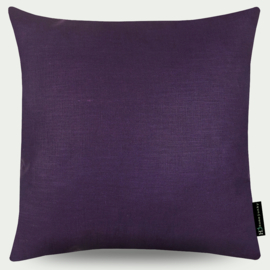 Kussen linnen, donker paars, aubergine, natuurlijk materiaal 50x50cm
