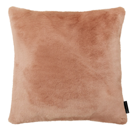 Sierkussen fake mink bont oud roze 55x55 cm