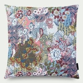 Sierkussen japans, roze, beige, blauw, rood, "Ena" 50x50cm