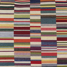 Kussen streep beige, blauw, groen, bruin 60x40cm
