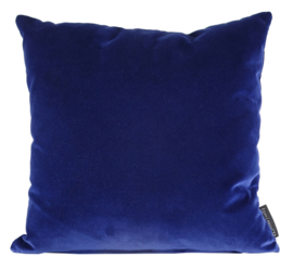 Sierkussen Velours diep blauw 45x45 cm