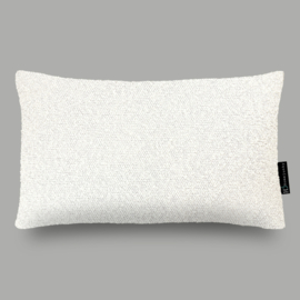Kussen "Champaign" creme, boucle, effen, 50x30cm