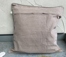 KUSSENHOES LUXE MANOVA 45X45 CM TAUPE