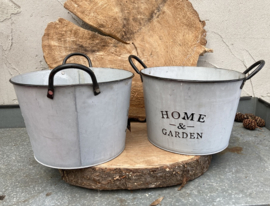 POT ZINK HOME & GARDEN DIA 26 Hoog 18 cm