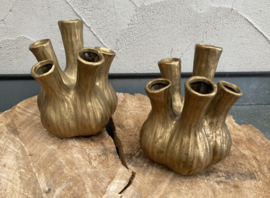 VAAS DK Design Aglio - tulpenvaas - goud mat -H16 – D13 cm