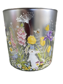 Paasdecoratielantaarn met een schattig konijnenmotief