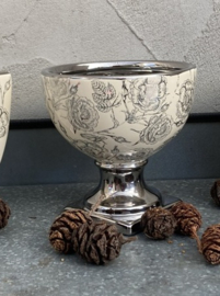 VAZEN SET VASO ROSEARGENT KERAMIEK 3 DLG