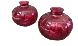 VAASJE BOLVAASTJE MET RELIEF FUCHSIA H 9 cm