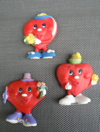 HAPPY HART VROLIJKE BEELDJES 3 verschillende