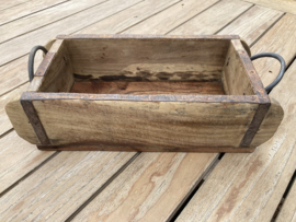 WOODEN BRICK MOULD VINTAGE STEENKIST MET HANDVATEN