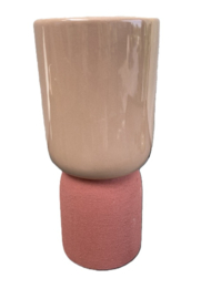 VAAS DUBLO BEIGE TERRA HOOG 24,8 CM