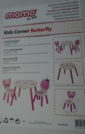 KINDERTAFEL EN STOELTJES BUTTERFLY