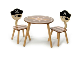 KINDERTAFEL EN STOELTJES PIRATEN