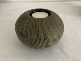 WAXINELICHT DESIGN GOLD BLACK DIA 13 CM