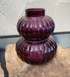 VAAS MIRELLA PURPEL DUBBELE BOL 16 CM